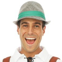 Chapeau borsalino bavarois - gris - adulte - 23845 - Chapeaux