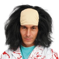 Perruque savant fou - noir - 68501 - Perruques