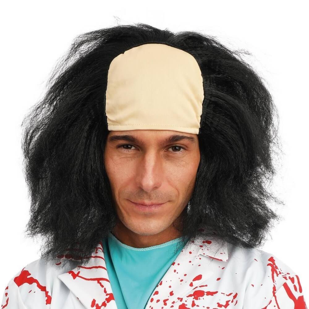 Perruque savant fou - noir - 68501 - Perruques