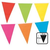 Guirlande 18 Fanions XXL Plastique 45x30 cm Multicolore 10 m - 0610 - Guirlandes à Fanions