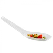 Cuillère Chinoise Réutilisable Transparente 1,5 cL – Plastique PS – Lot de 100 - 53V012 - Verrines & contenants apéritifs
