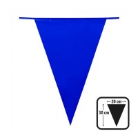 Guirlande 20 Fanions PE Bleu Foncé 10 m – 30x20 cm - B74755 - Guirlandes à Fanions