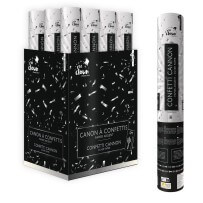 Canon à confettis 40 cm Argent - 93006 - Canons à confettis