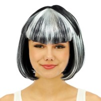 Perruque vampiresse - noir et blanc - 68998 - Perruques