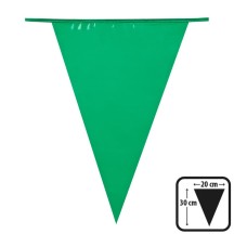 Guirlande 20 Fanions PE Vert 10 m – 30x20 cm - B74754 - Guirlandes à Fanions