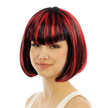 Perruque vampiresse - noir et rouge - 68999 - Perruques