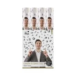 Canon à confettis 40 cm Argent - 93006 - Canons à confettis