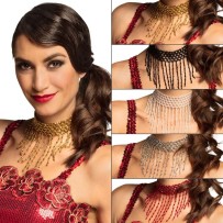 Collier 5 Couleurs Assorties – Accessoire Festif - B00640 - Bijoux fantaisie