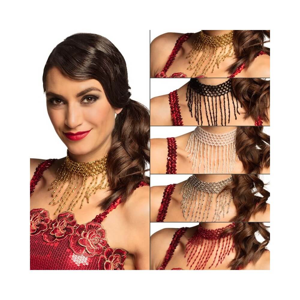 Collier 5 Couleurs Assorties – Accessoire Festif - B00640 - Bijoux fantaisie