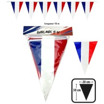 Guirlande 20 Fanions BBR Recto-Verso 10 m – 20x30 cm - 25922RV - Guirlandes à Fanions