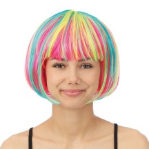 Perruque cabaret - multicolore - 72620 - Perruques