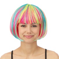 Perruque cabaret - multicolore - 72620 - Perruques