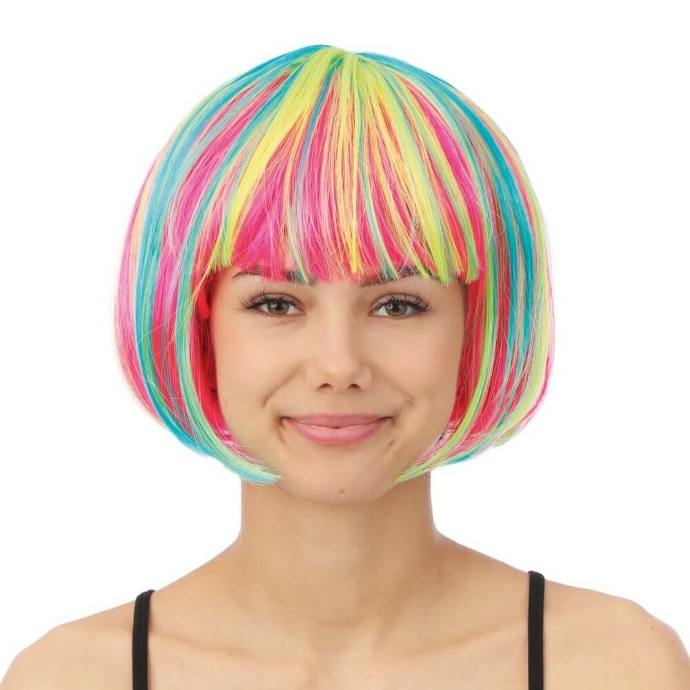 Perruque cabaret - multicolore - 72620 - Perruques