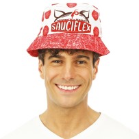 Bob Apéro Sauciflex Blanc Rouge Adulte - 23890 - Chapeaux