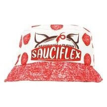 Bob Apéro Sauciflex Blanc Rouge Adulte - 23890 - Chapeaux