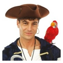 Chapeau de Pirate Marron Adulte - 23898 - Chapeaux