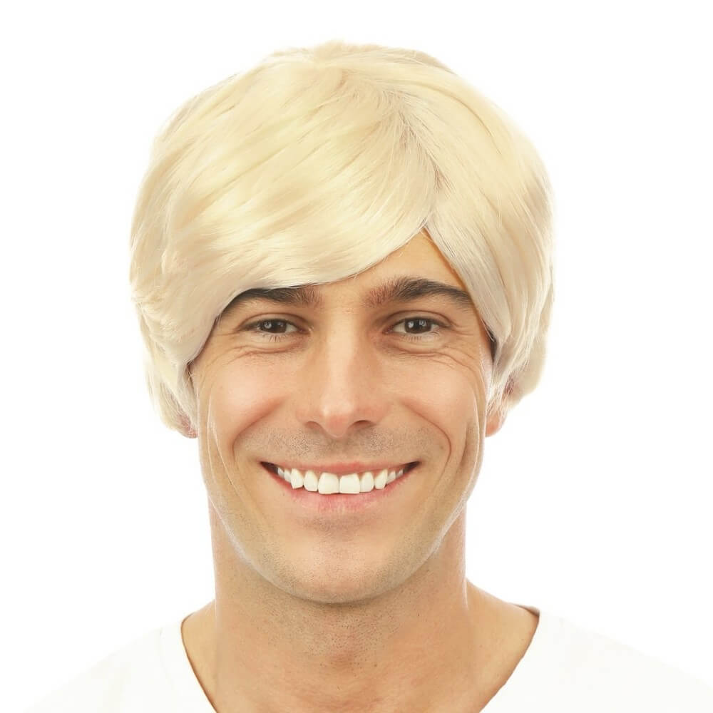 Perruque courte raide - blond - 81119 - Perruques