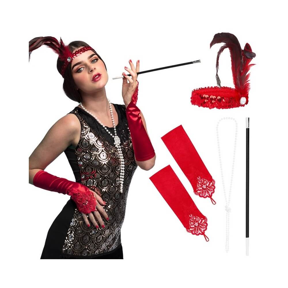 Flapper Deluxe – Kit Complet Années 20 - B64348 - Armes factices