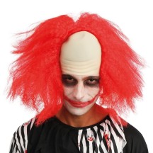 Perruque clown dégarni - rouge - 85130 - Perruques