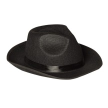 Chapeau Feutre Al Capone Noir – Style Gangster - B04000 - Chapeaux