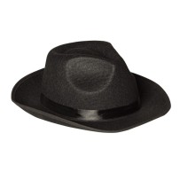 Chapeau Feutre Al Capone Noir – Style Gangster - B04000 - Chapeaux