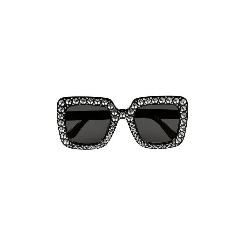 Lunettes Party Bling Bling Noir – Accessoire chic et festif - B02631 - Lunettes fantaisie