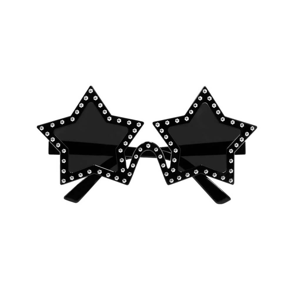 Lunettes Party Rockstar Noir – Style rock et tendance - B02665 - Lunettes fantaisie