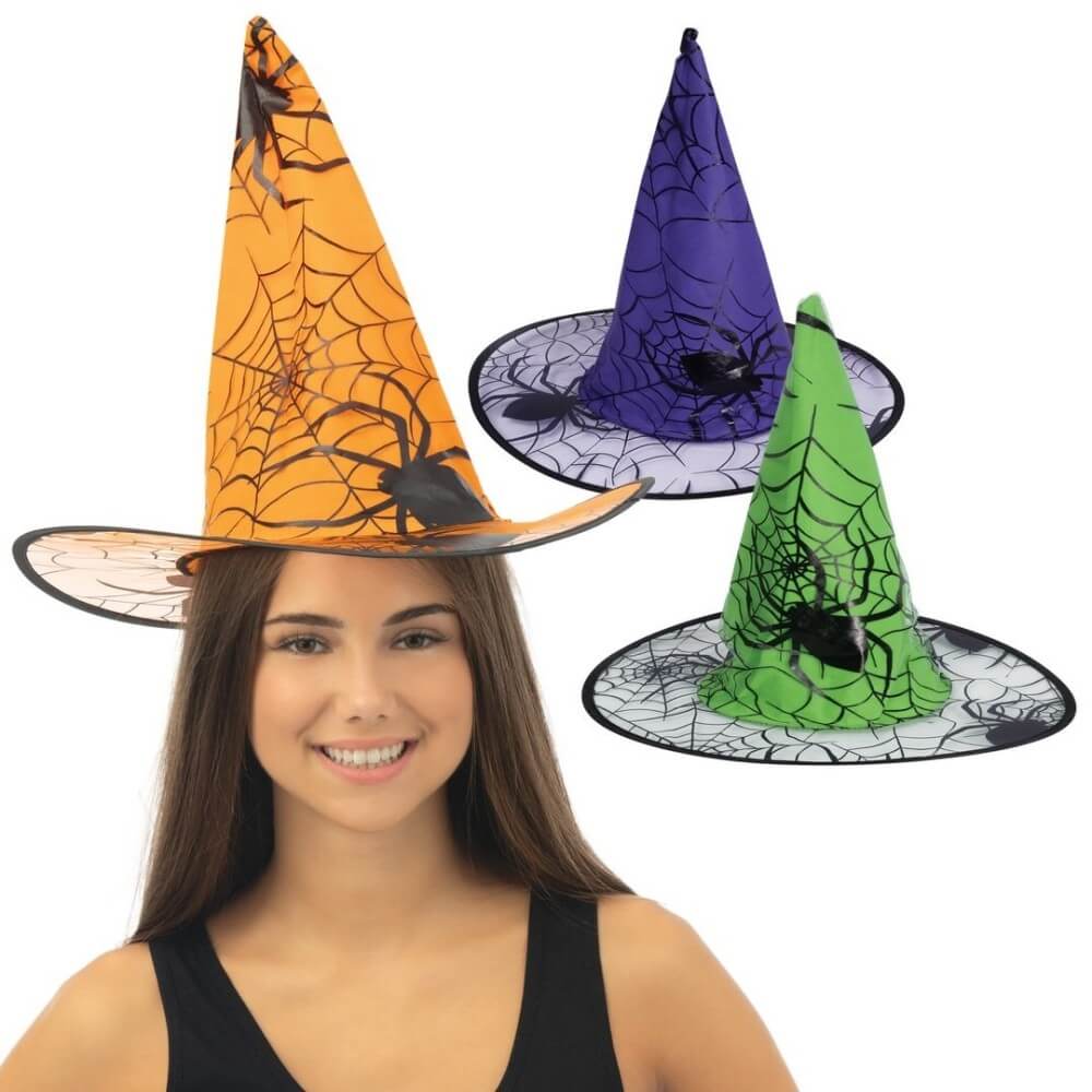 Chapeau de Sorcière Adulte – Couleurs Assorties - 24126 - Chapeaux