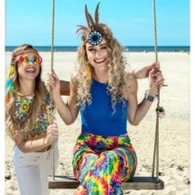 Set Hippie Bohemian – Bandeau et lunettes rétro - B44552 - Lunettes fantaisie