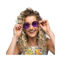 Lunettes Party Hippie XL Violet – Style années 70 - B44565 - Lunettes fantaisie