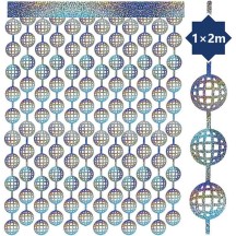 Rideau Foil Disco Ball 200 x 100 cm - 36782 - Rideaux