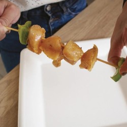 Piques à Brochette en Bambou 30 cm – Naturelles & FSC – Sachet de 100 - F70017W - Pailles, Pics & Agitateurs