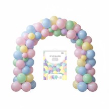 Kit 40 Ballons 30 cm Pastel pour Arche - 36851 - Ballons latex