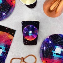 8 Gobelets Let's Disco 25 cl - 47751 - Gobelets & Assiettes à Thème