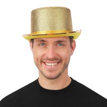 Chapeau Haut de Forme Or – Adulte - 24290 - Chapeaux