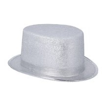 Chapeau Haut de Forme Argent – Adulte - 24291 - Chapeaux