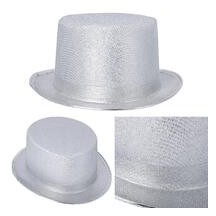 Chapeau Haut de Forme Argent – Adulte - 24291 - Chapeaux