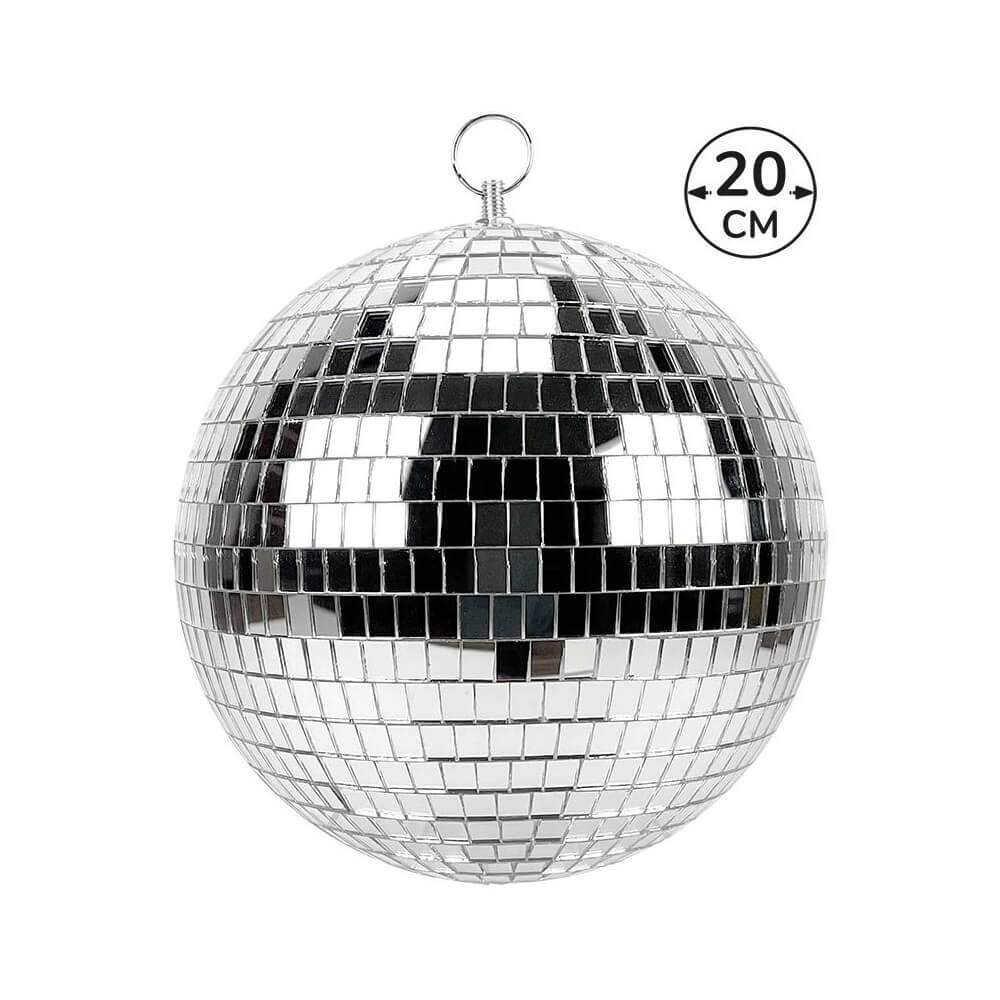 Boule à Facettes Argent 20 cm - 37500 - Jeux de Lumière & Lasers