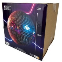 Boule à Facettes Argent 20 cm - 37500 - Jeux de Lumière & Lasers