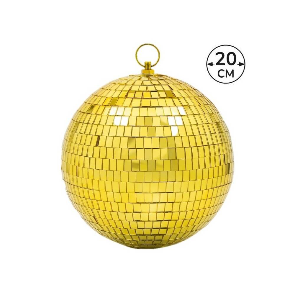 Boule à Facettes Or 20 cm - 37509 - Jeux de Lumière & Lasers