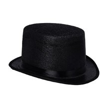 Chapeau Haut de Forme Noir Brillant – Adulte - 24292 - Chapeaux