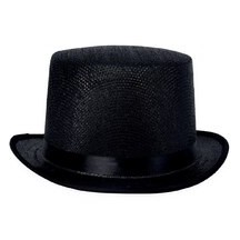 Chapeau Haut de Forme Noir Brillant – Adulte - 24292 - Chapeaux