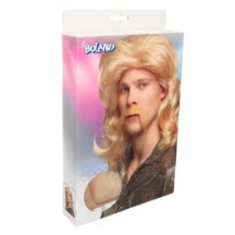 Perruque Barry avec Moustache - B85724 - Barbes et moustaches