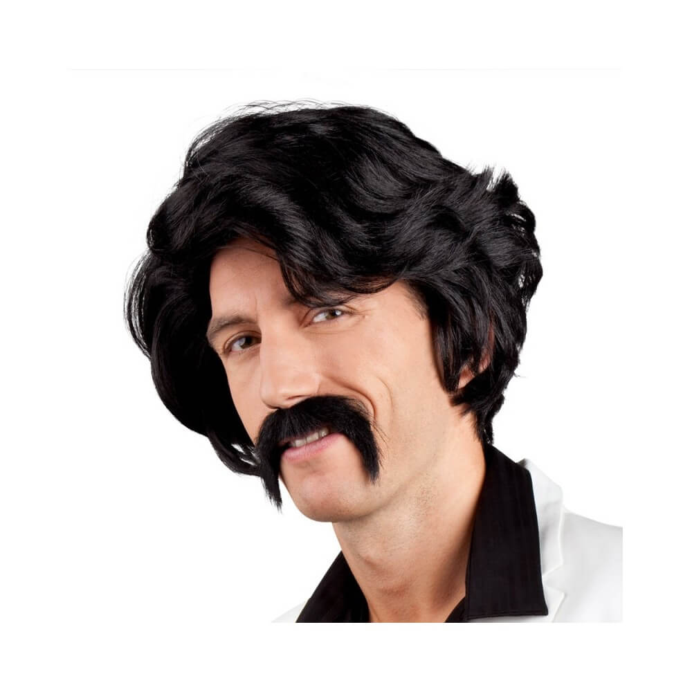 Perruque Chuck avec Moustache - B86346 - Perruques