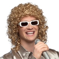 Perruque Chanteur + Lunettes - B86404 - Perruques