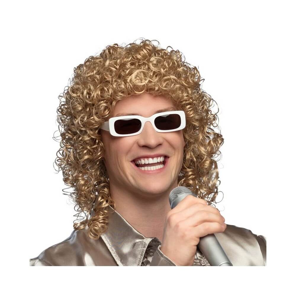 Perruque Chanteur + Lunettes - B86404 - Perruques