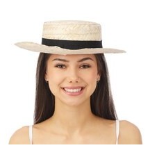Chapeau de Paille Canotier Adulte – Standard - 27010 - Chapeaux