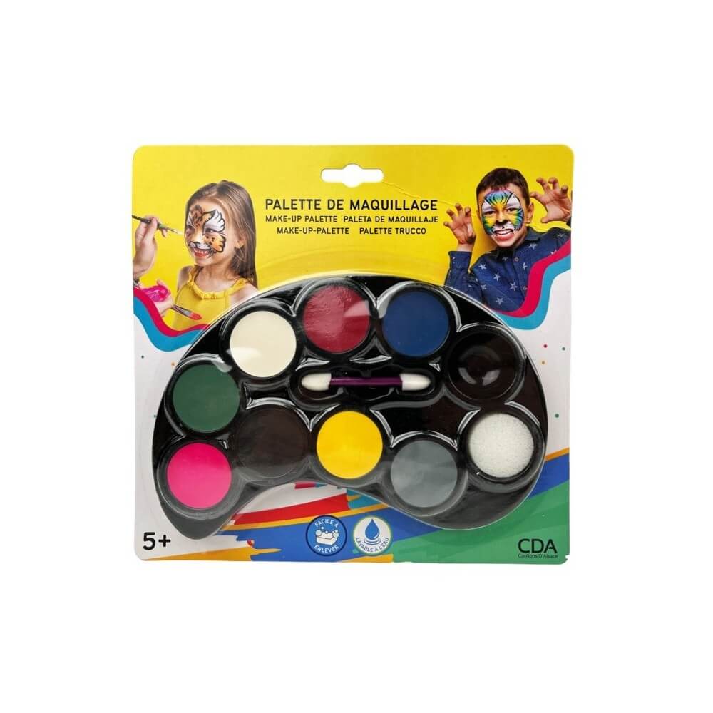 Palette Maquillage 8 Couleurs avec Applicateur & Éponge - 51047 - Maquillage en Tube & Palettes