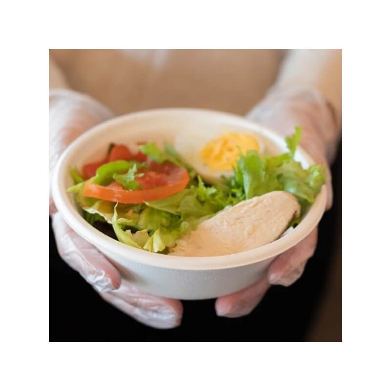 Bol Compostable 350 mL (12 Oz) en Fibres Végétales – Lot de 50 - G10063 - Bols & contenants