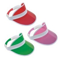 Visière Transparente Fluo Adulte – Couleur Aléatoire - 29201 - Chapeaux